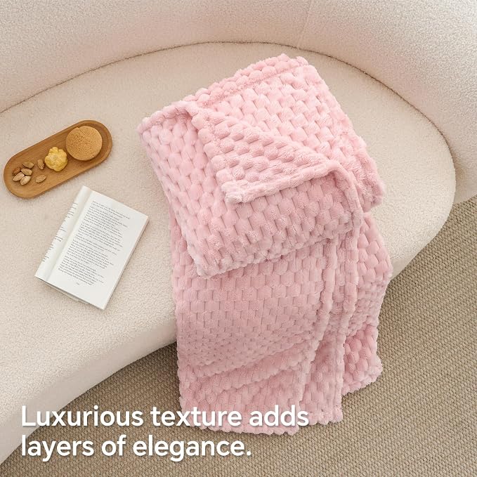BEDELITE Pink Large Throw Blanket - Image 6