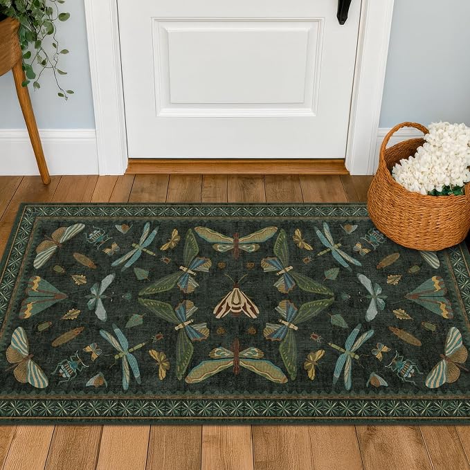2x4 Entry Way Rugs Indoor by HazoHaus