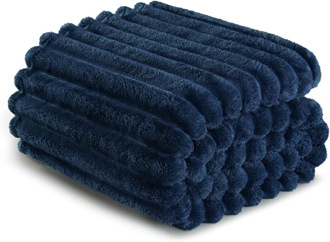 Exclusivo Mezcla Striped King Size Fleece Blanket - Image 8