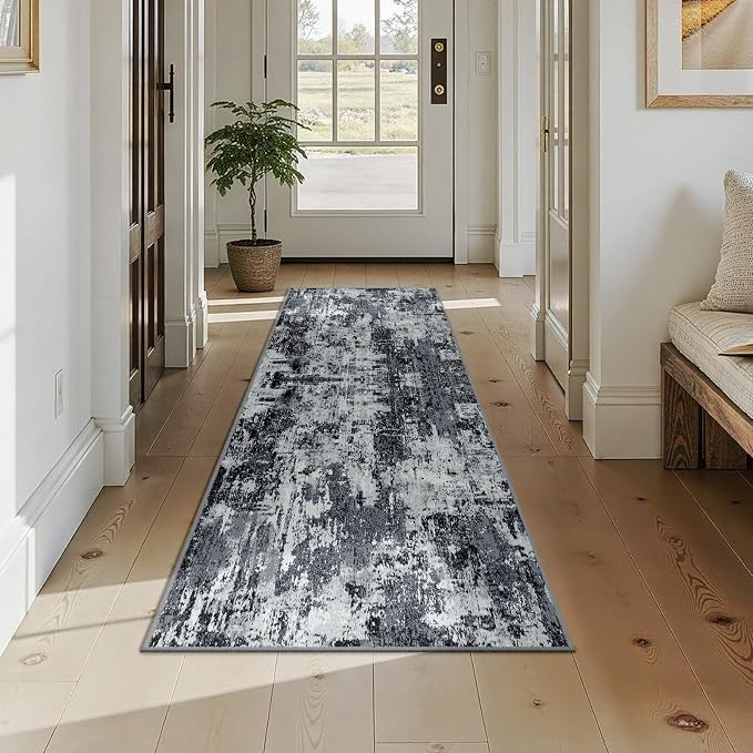 RELEANY Washable Runner 2'x7' Abstract Area Rug - Image 7