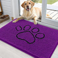 OLANLY Dog Door Mat for Muddy Paws 36x24, Paw Print Design Chenille Mud Mat | by OLANLY
