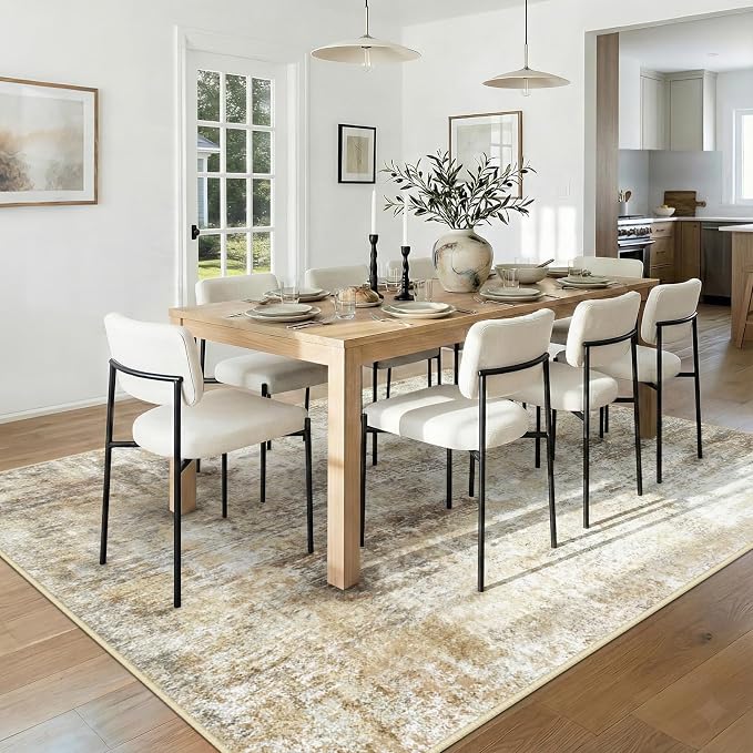 RELEANY Washable 10'x14' Abstract Area Rug - Image 3