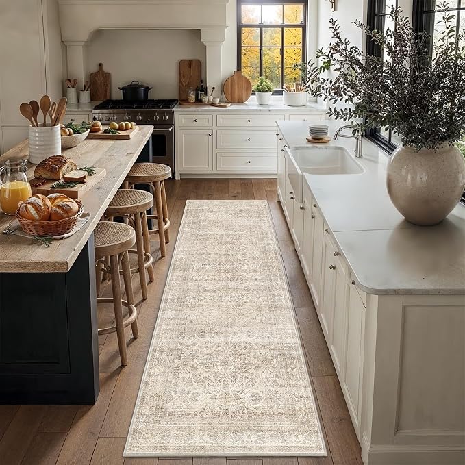 Schweek 2.6x8 Washable Runner Rug Non Slip Runner - Image 3