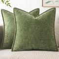 MIULEE Decorative Couch Throw Pillow Covers 20x20 Inch Sage Green 2 Pack | by MIULEE