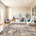 Brown 9x12 Rugs for Living Room, Bedroom and Dining Room – Machine Washable by BYYVOORugsforYourHome