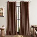 100% Blackout Curtains 90 Inch Length 2 Panels Set by Guken