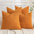 Set of 4 Soft Textured Decorative Throw Pillow Covers 20x20 Inch Cozy Farmhouse by Cozoomy