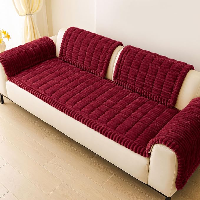 Couch Cover for Dogs, Washable Non Slip Plush Flannel Sofa Protector | Thick - Image 9