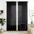 SpaceDresser Check Sheer Curtains 72 Inches Long by SpaceDresser