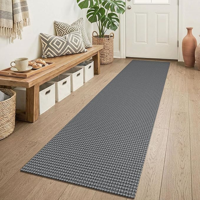 KOZYFLY Runners for Hallways 2x6 ft Washable Kitchen Runner Non Slip Rubber by KOZYFLY