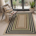 Lahome Modern Geometric Easy Jute Rug, 4x6 Washable Indoor Outdoor Rug | by Lahome