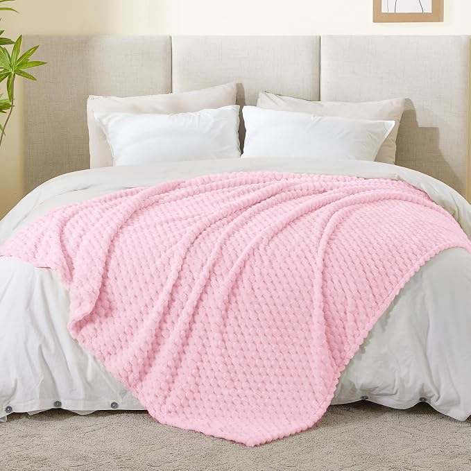 BEDELITE Twin Blanket for Couch, Soft Cozy Gifts for Women, Cherry Blossom | 3D - Image 6