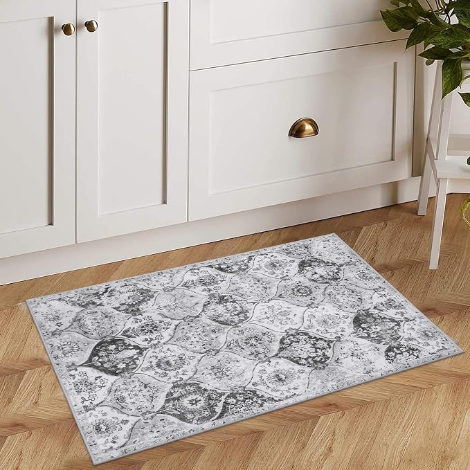 Lahome Moroccan 2x3 Rugs for Entryway, Soft Kitchen Rugs Non Slip Washable | - Image 4