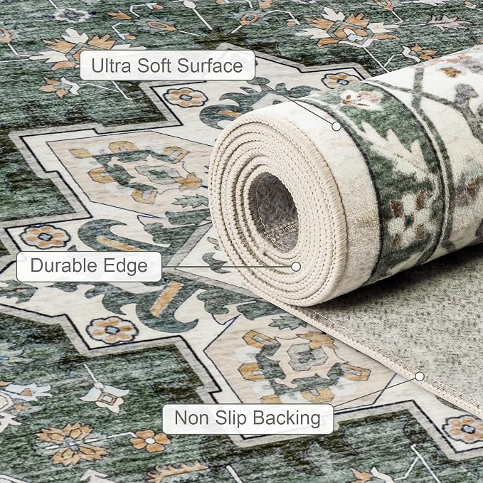 6x9 Area Rugs Living Room: Washable Rug - Image 7