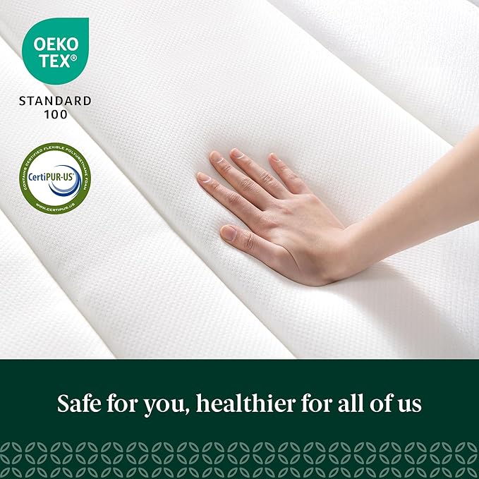 ZINUS 12 Inch True Support Hybrid Mattress [New Version], Queen, Fiberglass Free, Medium Feel, Motion Isolation, Certified Safe Foams & Fabric, Mattress in A Box