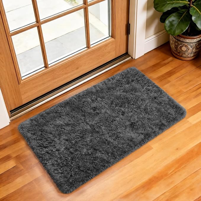 Ophanie Small 1.5x2.5 Rug Washable Non Slip Throw Bedside Area Rugs, Fluffy by Ophanie