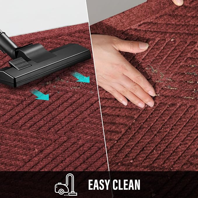 Durable Front Door Mat, Absorbent Muddy Dirt Resist Welcome Door Mats Outdoor - Image 5