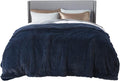 Bedsure GentleSoft Fluffy Navy Blue King Size Blanket by Unknown
