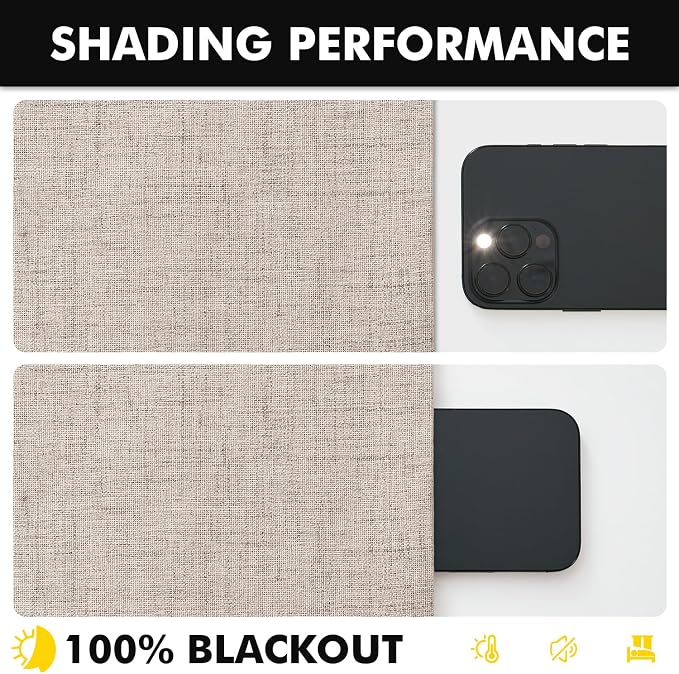 MIULEE 100% Blackout Linen Curtains - Image 7