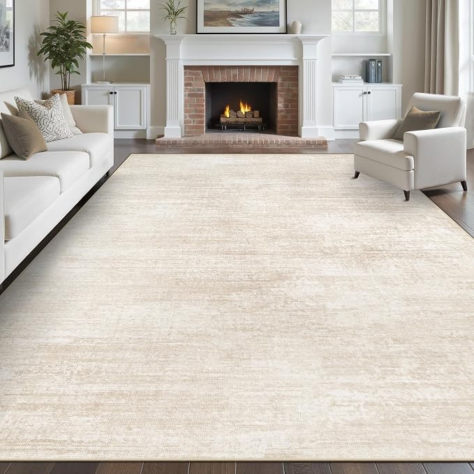 pmtsns Area Rugs 10x14 Living Room: Washable Rug Modern Abstract Neutral Soft by pmtsns