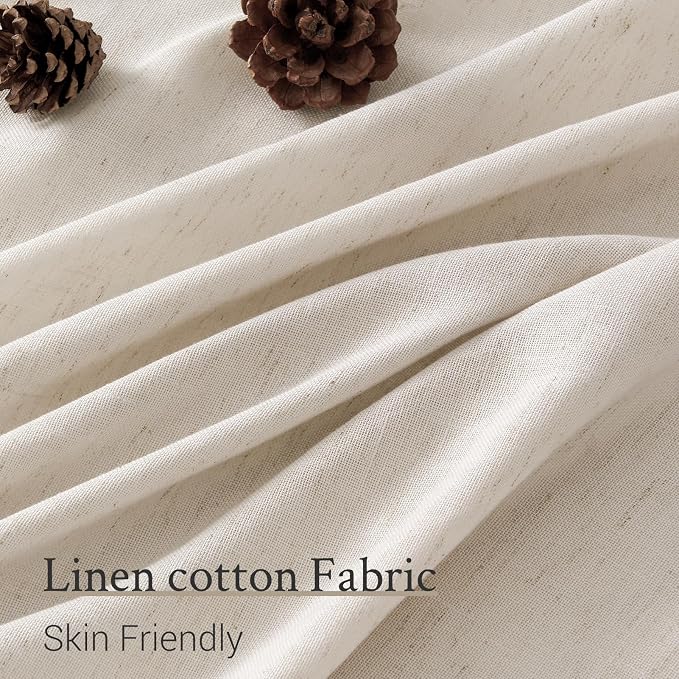 Pinch Pleated Linen Curtains 108 Inches long - Image 3