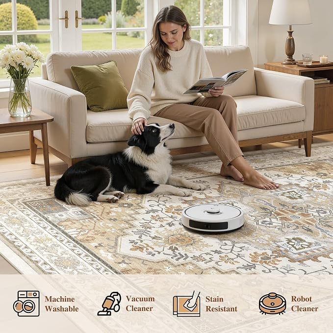 UERMEI 10x14 Area Rug for Living Room - Image 7