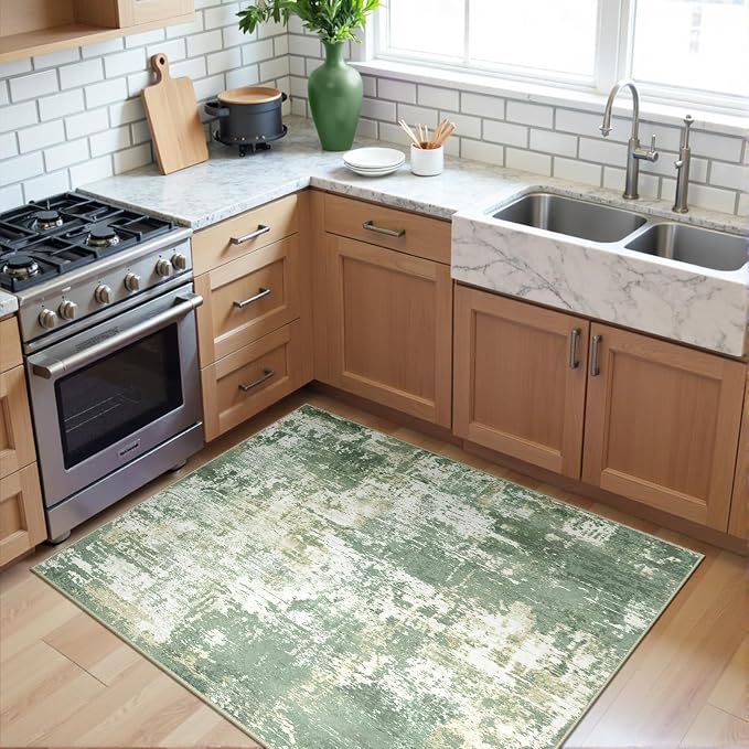 RELEANY Washable 3'x5' Abstract Area Rug - Image 3
