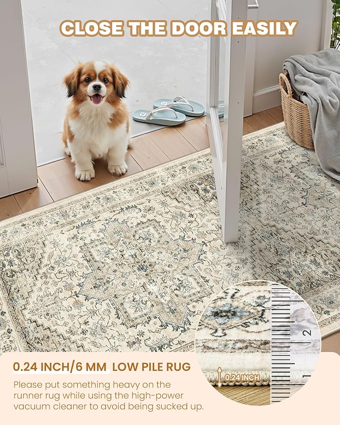 Runner Rug 2x10, Washable Rugs for Entryway Rug, Bathroom Bedroom - Image 6