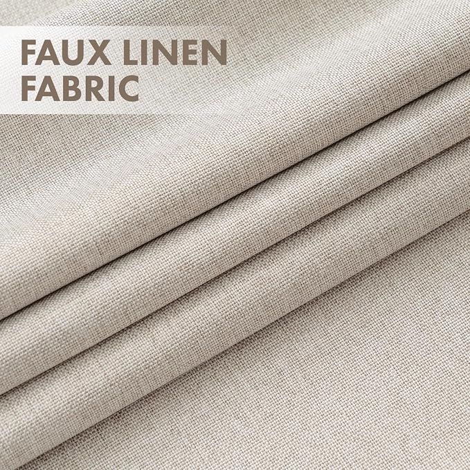 MIULEE 100% Blackout Linen Curtains - Image 3