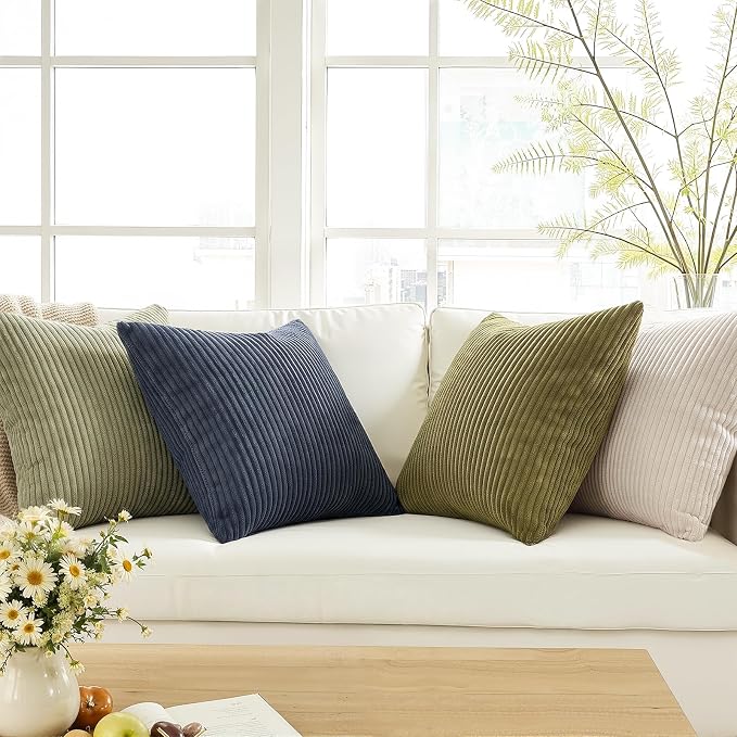 Topfinel Decorative Velvet Pillow Covers 18x18 Muted Teal Boho Farmhouse Couch - Image 2