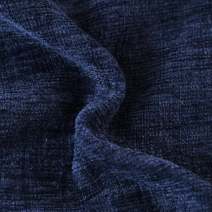 CaliTime Decorative Couch Throw Pillow Covers 22 X 22 Inches Navy Blue | Pack - Image 2