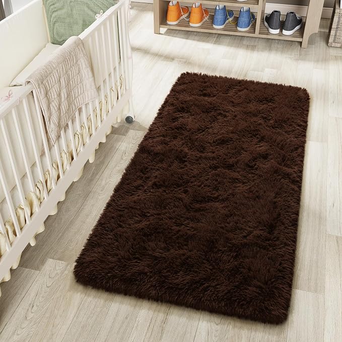 LOCHAS 2x4 Runner Rugs for Hallway, Fluffy Area Rugs for Bedroom by LOCHAS