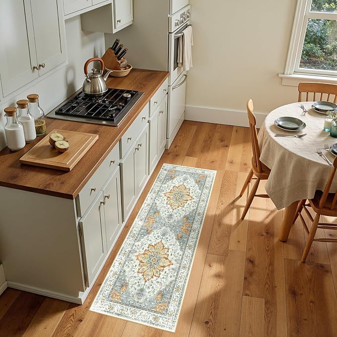 RELEANY Washable Area Rug, Runner 2'x5', Water Repellent, Pet Friendly by RELEANY