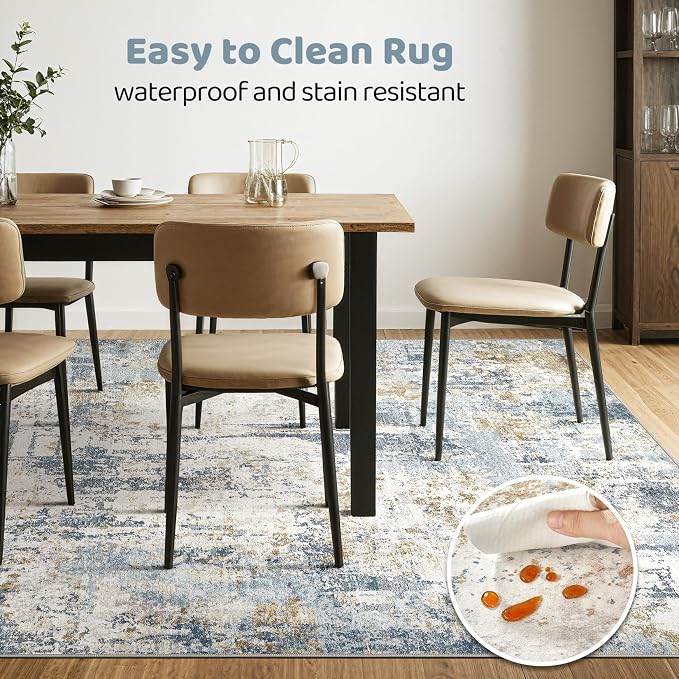 LOONGRUG 8x10 Area Rugs Washable Large Neutral Modern Living Room Rug | - Image 6