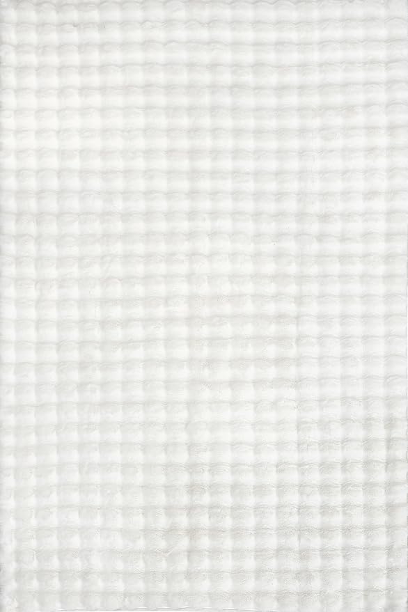 nuLOOM Jeni Off White Checkered Washable Area Rug, Off White - Image 3