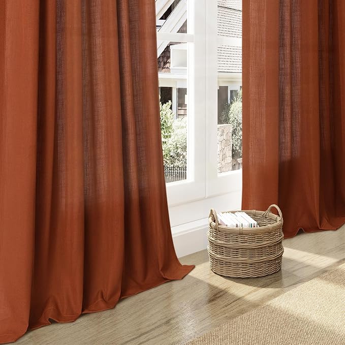 Terracotta Curtains 80 Inches Length - Image 6