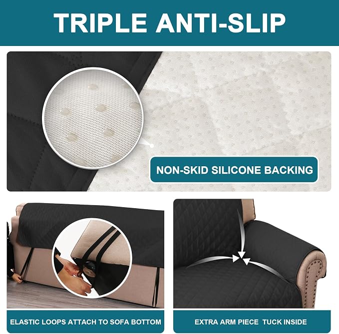 Turquoize 100% Waterproof Sofa Covers Chair Cover Slipcover Couch Protector - Image 4