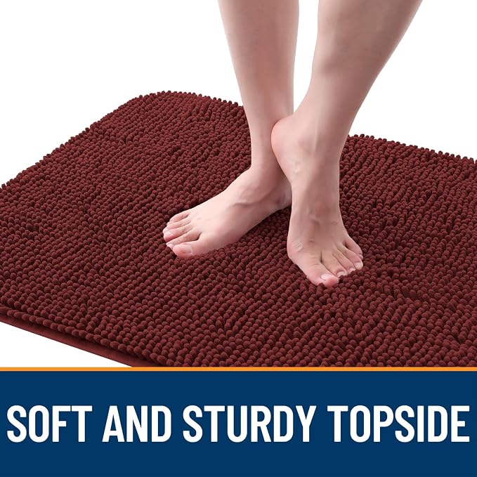 OLANLY Dog Door Mat for Muddy Paws 59x24, Super Absorbent Chenille Mud Mat | - Image 4