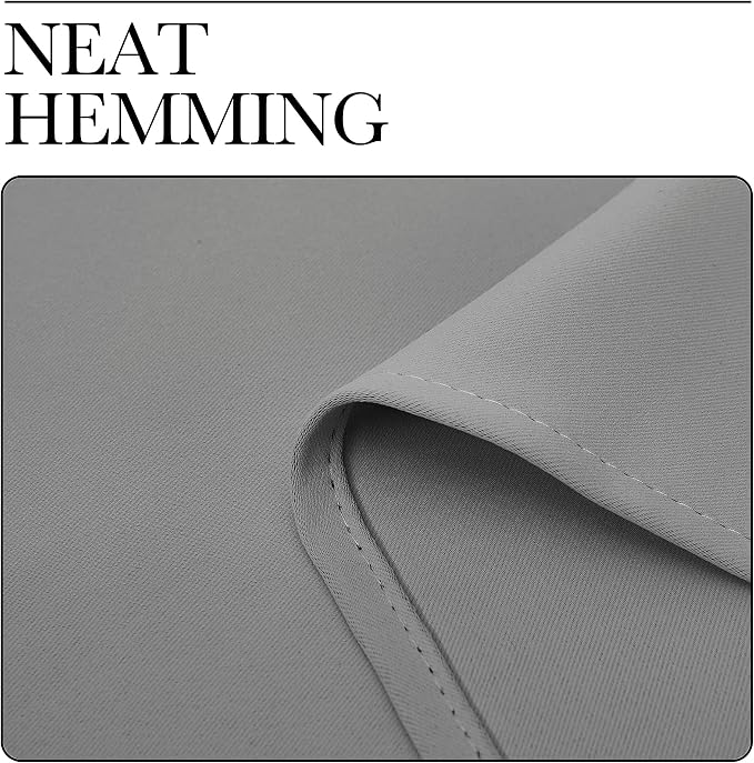 NICETOWN Silver Grey Blackout Curtain Panels - Image 7