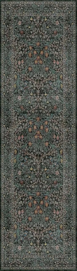 Dark Green 2x7 Long Washable Runner Rug Non Slip, Throw Rugs Runners - Image 3