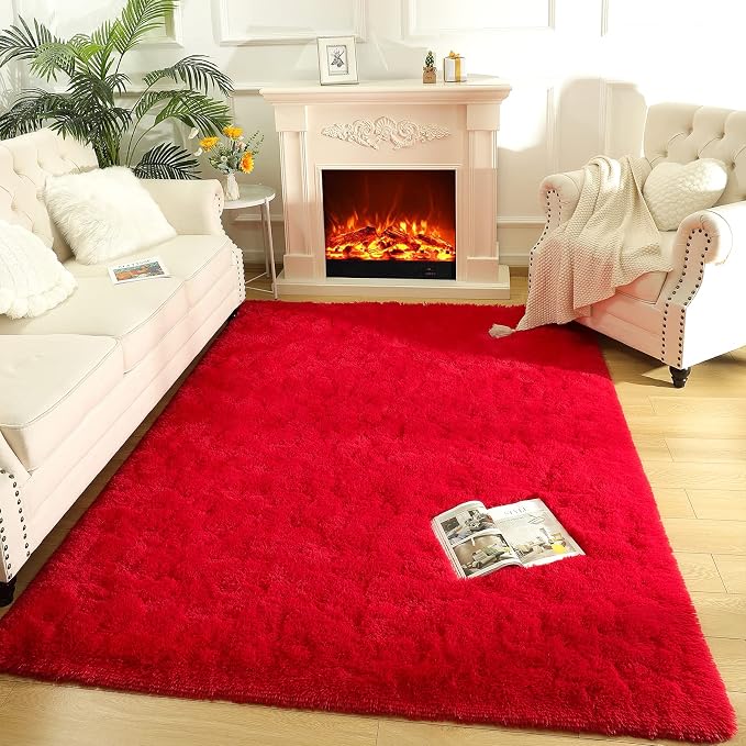 LOCHAS Area Rugs Fluffy Living Room Carpets - Image 4