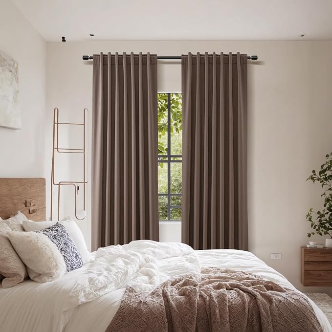 100% Blackout Curtains 120 Inch Length 2 Panels Set - Image 8
