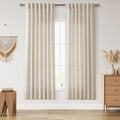 Living Room Curtains 72 Inch Length Linen Boho Luxury Light Filtering Semi by Nanspring
