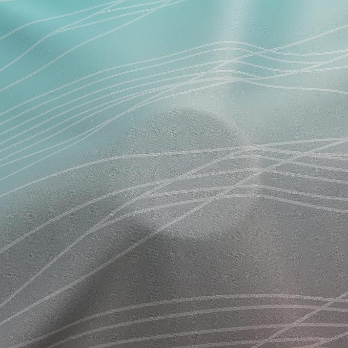 Brown and Teal Ombre Blackout Curtains - Image 8