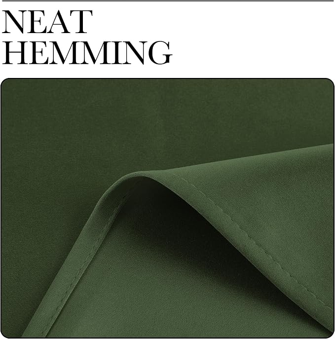 NICETOWN Room Darkening Dark Green Curtains - Image 7