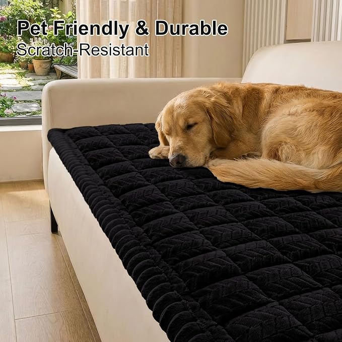 Smiry Couch Cover for Dogs, Non Slip Fuzzy Pet Sofa Covers Washable | Sofa - Image 9