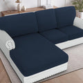 H.VERSAILTEX Sectional Couch Covers 6 Pieces Stretch Sofa Covers by HVERSAILTEX
