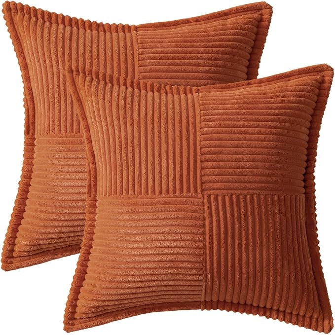 MIULEE Fall Burnt Orange Decorative Throw Pillow Covers - Image 6