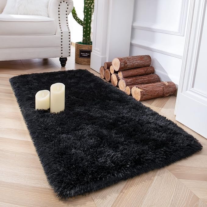 Chicrug Soft Runner Rug for Bedroom Living Room Plush Fluffy Rug 2x3 | Shag by ChicrugHomeDecor