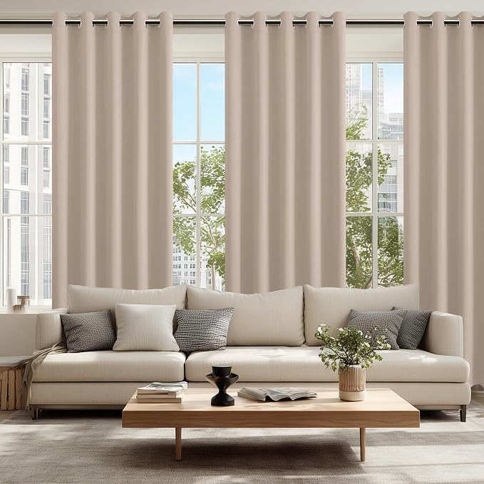 Blackout Curtains for Bedroom, 60 x 84 Inches Long, 2 Panels | Thermal - Image 6